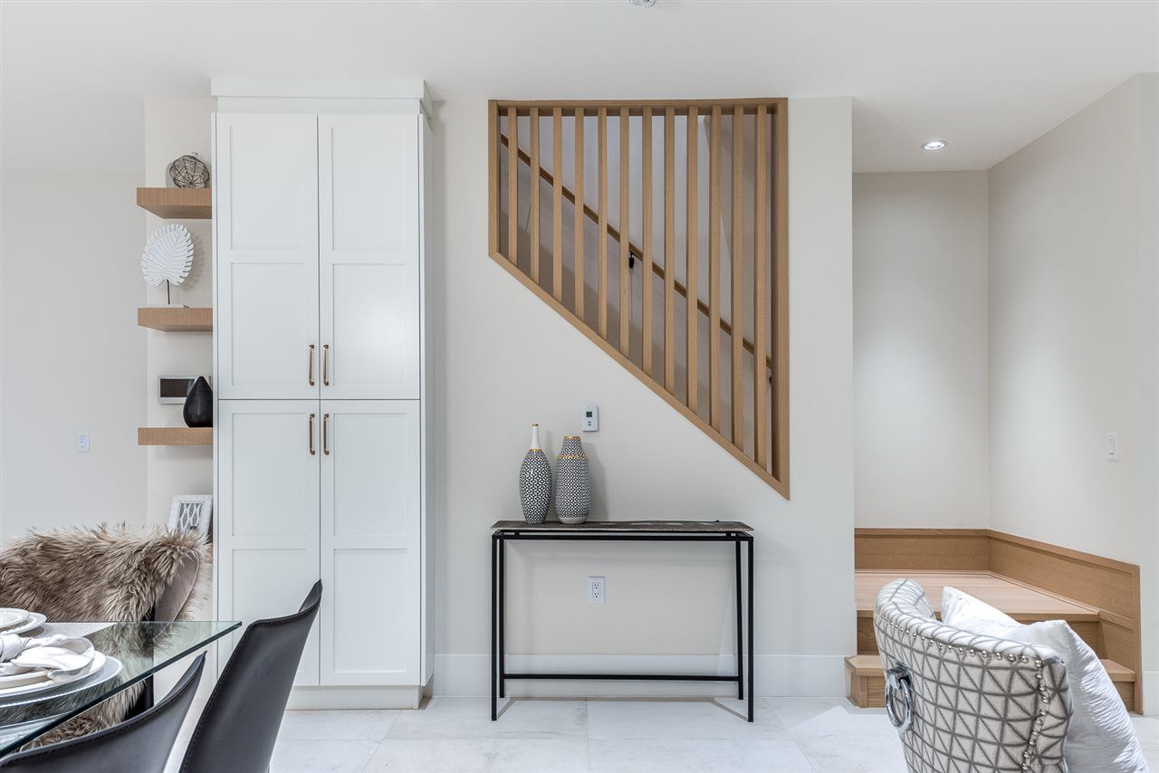 Living room and stairs of house